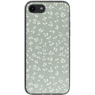 Afbeelding van imoshion hoesje Geschikt voor iPhone 7 / 8 SE (2020) (2022) Design Smoke Green Flowers