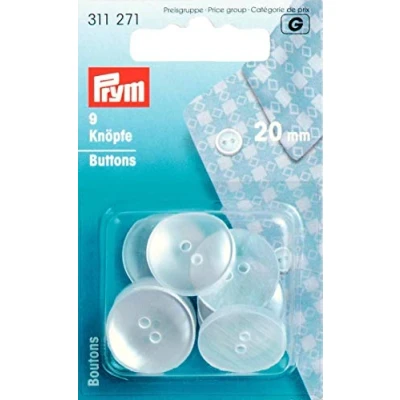 Afbeelding van Prym Plastic (20 mm) pyjamaknoppen 1 Stuk