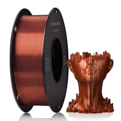 Afbeelding van Tinmorry PLA filament, 1,75 mm, 3D printerfilament, 1 kg spoel, koper