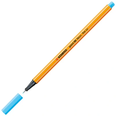 Afbeelding van STABILO point 88 Fineliner 0,4 mm Neon Blauw per stuk