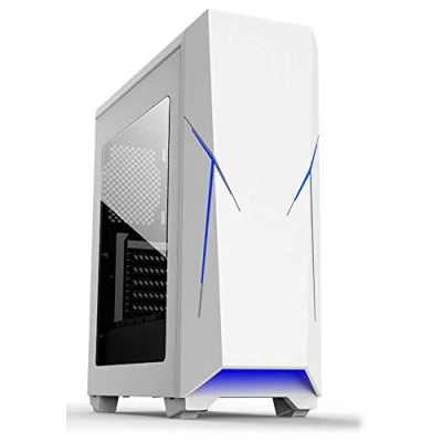 Afbeelding van ATX Semi toren doos Talius Xentinel Blauw Zwart/Wit