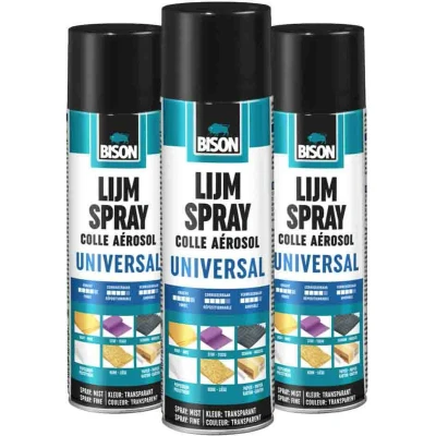 Afbeelding van 3x Bison Lijmspray Spuitbus 500 ml