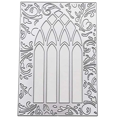 Afbeelding van U horizon Deur Raamframe Kant Snijmallen Dies, DIY Scrapbooking Metalen Embossing Stencil Sjabloon Mold voor Album Papier Kaart Art Craft