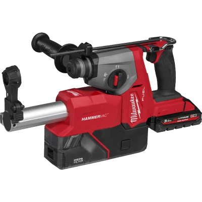 Afbeelding van MILWAUKEE M18 FHACDDE 0C FUEL SDS Plus accu boorhamer 16mm met stofafzuiger in koffer (zonder en lader) 4933498586