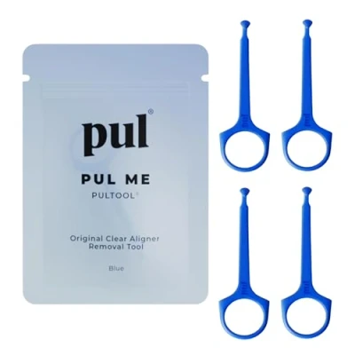 Afbeelding van Clear Aligner Removal Tool voor Invisalign by PULTOOL Smile Direct Club Onzichtbare Remover Retainer (4 Pack, Blue)