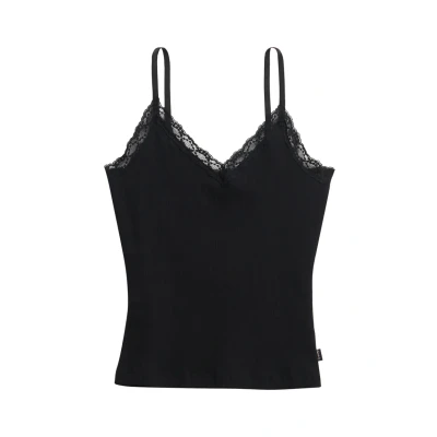Afbeelding van Superdry Essential TRIM CAMI Top, Dames, Maat: 40, Black