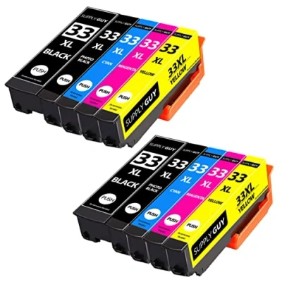 Afbeelding van SupplyGuy 10 cartridges compatibel met Epson 33XL Multipack voor Expression Premium XP530 XP540 XP630 XP635 XP640 XP645 XP7100 XP830 XP900