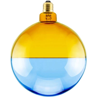 Afbeelding van Segula LED globe Illusion, E27 G190 blauw/amber 6W 1.900K dimbaar