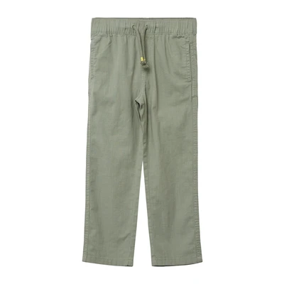 Afbeelding van s.Oliver Relaxed fit broek van katoen in linnenlook, dennengroen, 128