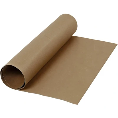 Afbeelding van Creotime leerpapier bruin 1 m