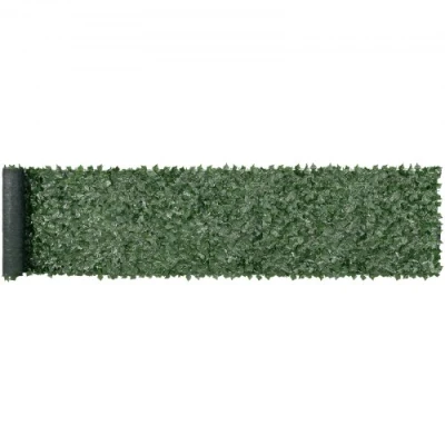 Afbeelding van VEVOR privacyhek 990x5020mm kunstgroen klimopscherm met gaasrug en versterkte verbinding, kunsthagen wijnbladeren als decoratie voor tuin, balkon