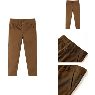 Afbeelding van vidaXL Kinderbroeken Kinderkleding Kinderkled Kinderbroek 116 cognackleurig
