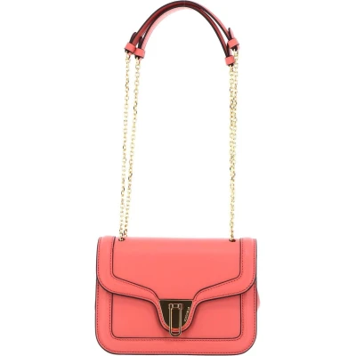 Afbeelding van COCCINELLE Leren Schoudertas Avondtas Marvin Twist Handbag Geranium Roze