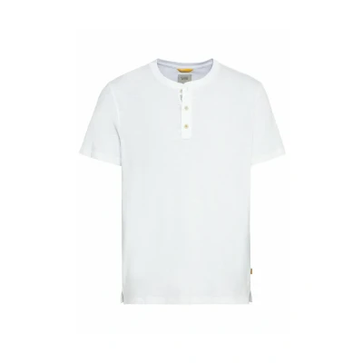 Afbeelding van camel active Henley Kurzarm Tshirt basic, Heren, Maat: 3XL, Weiß