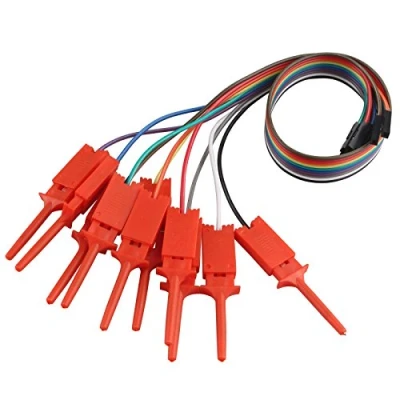 Afbeelding van HALJIA 10 x Dupontkabel jumper kabel voor USB logica analysator, testhaak, cliphouder, schakeldraad en interface pins