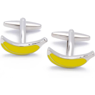 Afbeelding van Manchetknopen Bananen Geel Gele Banaan