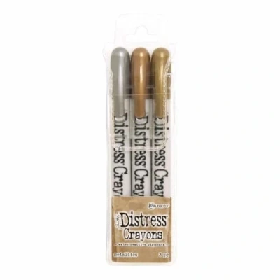 Afbeelding van Tim Holtz Distress Crayons Metallics 3 stuks