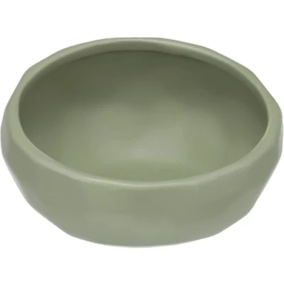 Afbeelding van Flamingo UNIC voer en waterbak, rond, groen, 13,5 x 13 7 cm, 320 ml