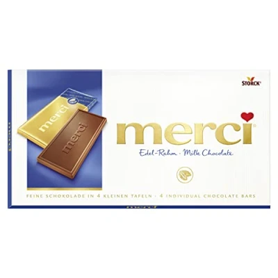 Afbeelding van Merci Exclusiv Chocolade tabletten Melk 4 x 25 gram