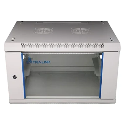 Afbeelding van Extralink EX.8567 Rack 6U Wandrek (6 HE, 19 inch rek), Serverkast, Grijs