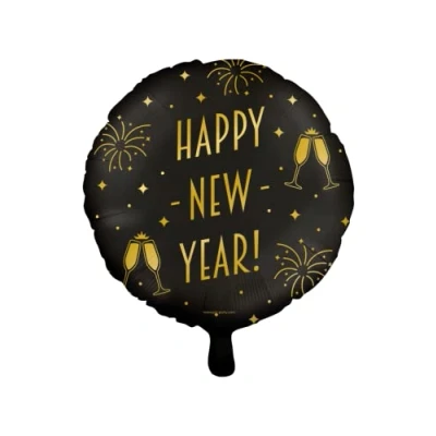 Afbeelding van Helium Ballon Happy New Year Classy 45cm per stuk