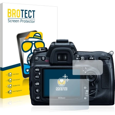 Afbeelding van BROTECT (2 Stuks) Antireflecterende Beschermfolie voor Nikon D300 Anti Glare Screen Protector, Mat, Ontspiegelend
