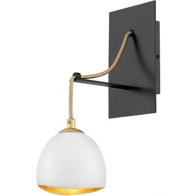 Afbeelding van Lisa McDennon by Hinkley LED Wandlamp Nula 1X E14 Max 40W Shell White &amp; Luxe Gold
