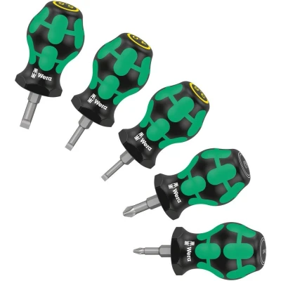 Afbeelding van Wera 05008871001 5 delige Stubby Schroevendraaierset 2