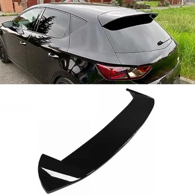 Afbeelding van Auto Dakspoiler Voor Seat LEON MK 3 MK3 5F FR Style Hatchback 5 Doors 2012 2020 Kofferbak Spoiler dak Vleugel Staart Modificatie Accessoires,Gloss Black