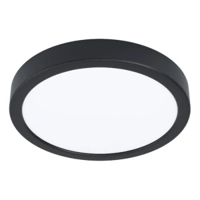 Afbeelding van EGLO connect.z Smart Home LED badkamer plafondlamp Fueva 6 Z, ZigBee, app en Alexa spraakbesturing, warm wit koud wit, RGB, dimbare plafonnière, zwart, IP44, Ø 21 cm