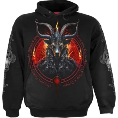 Afbeelding van Spiral Baphomet Hoodie/trui L Zwart