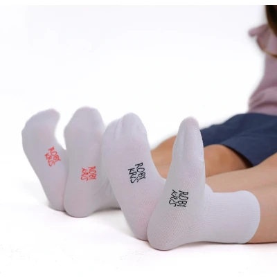 Afbeelding van RobyKris Kids 5 paar kindersokken Wit Maat 30/31