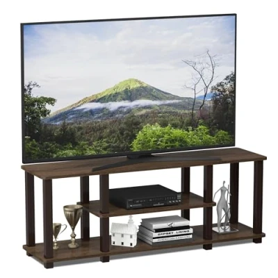 Afbeelding van Furinno Toolless TV Stands, Hout, Walnoot/Bruin, one size