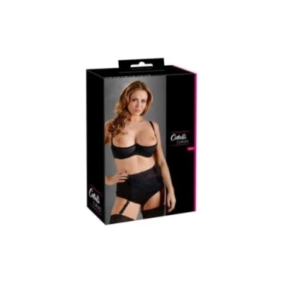 Afbeelding van Cottelli Plus Size Mooi Verfijnd Open Beha met Licht Gevoerde Cups voor een Eerste Klas Uitstraling Maat 95F Zwart