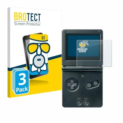 Afbeelding van BROTECT Antireflecterende Glas Screen Protector Mat voor Nintendo Gameboy Advance GBA SP (3 Stuks) Schermbeschermer [Folie niet Gehard Glas]