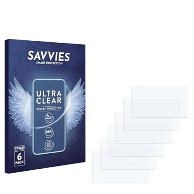 Afbeelding van Savvies 6x Schermbeschermer 3&quot; voor Cameras met 3.0 inch Display (7.6 cm) [67.4 mm x 38.4 mm, 16:9] Screen Protector Ultra Transparant