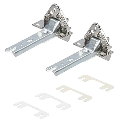 Afbeelding van Kenekos Deurscharnierset compatibel met koelkast Bosch/Siemens 268698/00268698, Neff, Constructa, Balay, Whirlpool 481241718776, Bauknecht, Küppersbusch 420189, Miele 2285121 2 st.