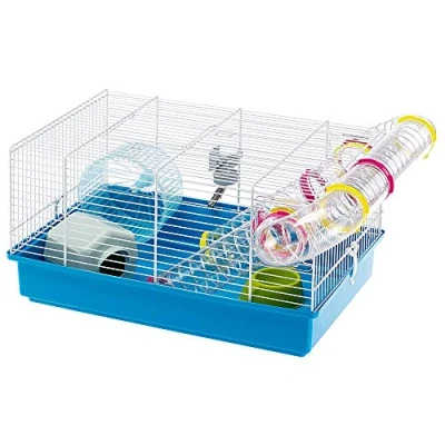 Afbeelding van Ferplast Hamsterkooi Paula Dierenverblijf 46x29.55x24.5 cm Blauw
