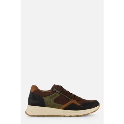 Afbeelding van Rieker Sneakers Laag Veterschoenen donkerbruin Maat 40