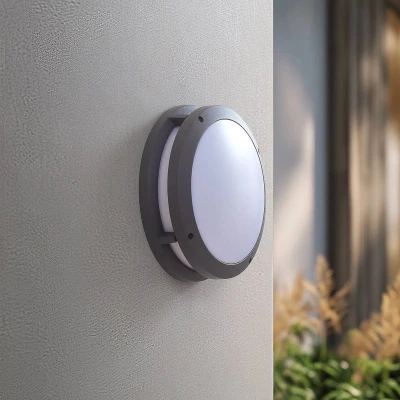 Afbeelding van Lindby Smart LED buitenwandlamp Liren CCT RGB Tuya WLAN