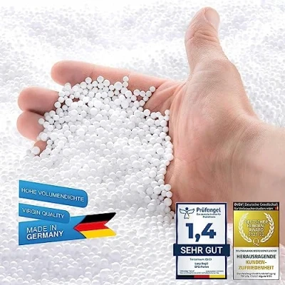 Afbeelding van Originele Lazy Bag EPS kralen Beanbag vulling piepschuim Navulverpakking voor Zitkussen Nekkussen en meer. (100 Liter)