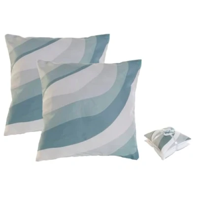 Afbeelding van Kussenset Home ESPRIT Golven 45 x 5 cm (2 Stuks)