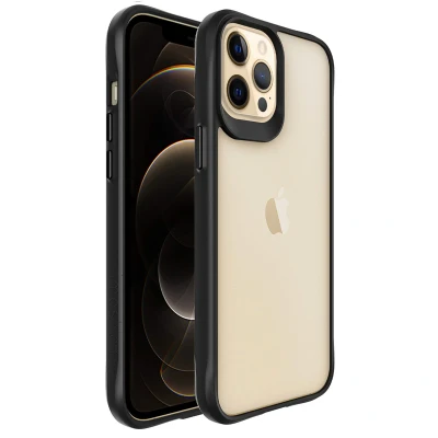 Afbeelding van Apple iPhone 12 Pro Max Hoesje Kunststof iMoshion Hardcase/Backcover Zwart Telefoonhoesje Shockproof/Valbescherming
