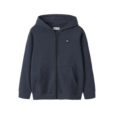 Afbeelding van Name it Nkmvimo Sweater met rits voor kinderen, Maat: 134/140, Dark sapphire