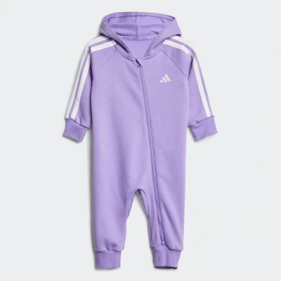 Afbeelding van adidas Performance Essentials Infant Jumpsuit voor kinderen, Maat: 104, Violet fusion white