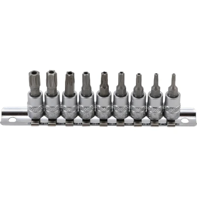 Afbeelding van BGS Dopsleutelbitset 1/4&quot; Torx met boring T10 T50, 9 delig