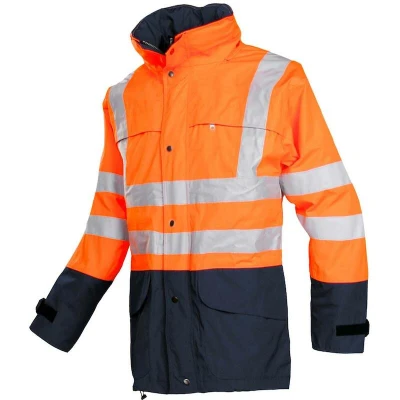 Afbeelding van SIOEN BRIGHTON 132Z signalisatie regenjas fluo oranje/marine 132ZA2EJ44142XL