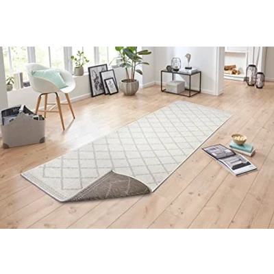 Afbeelding van Dubbelzijdige Loper Corsica Crème 80x250cm Meerkleurig 123vloerkleed.nl is de online webshop voor vloerkleden en woonaccessoires.