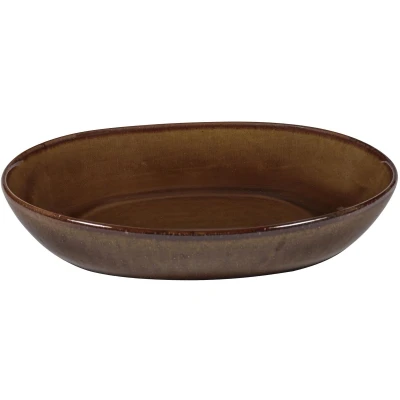Afbeelding van Serax Uncharted Out of Lines diep bord 23x21cm H4cm ocher (set van 2)