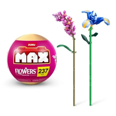 Afbeelding van MAX Premium Bloemen Bouwstenen Collectie (tot 243 stuks, 2 per capsule, 10 om te verzamelen). (Iris en Persicaria, 1 Capsule)